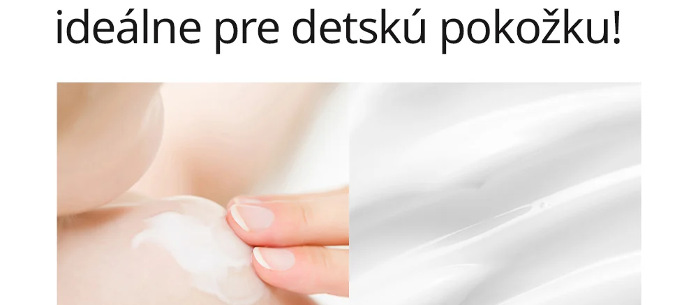 Krémes textúra ujjon eloszlatva